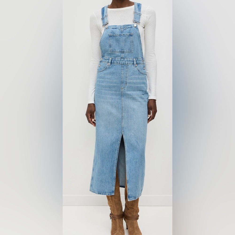 Women's Blue Denim Overall Dress